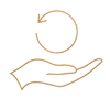 Easy returns and support icon for Lezoya customers
