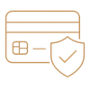 Secure card and PayPal payments icon for Lezoya checkout